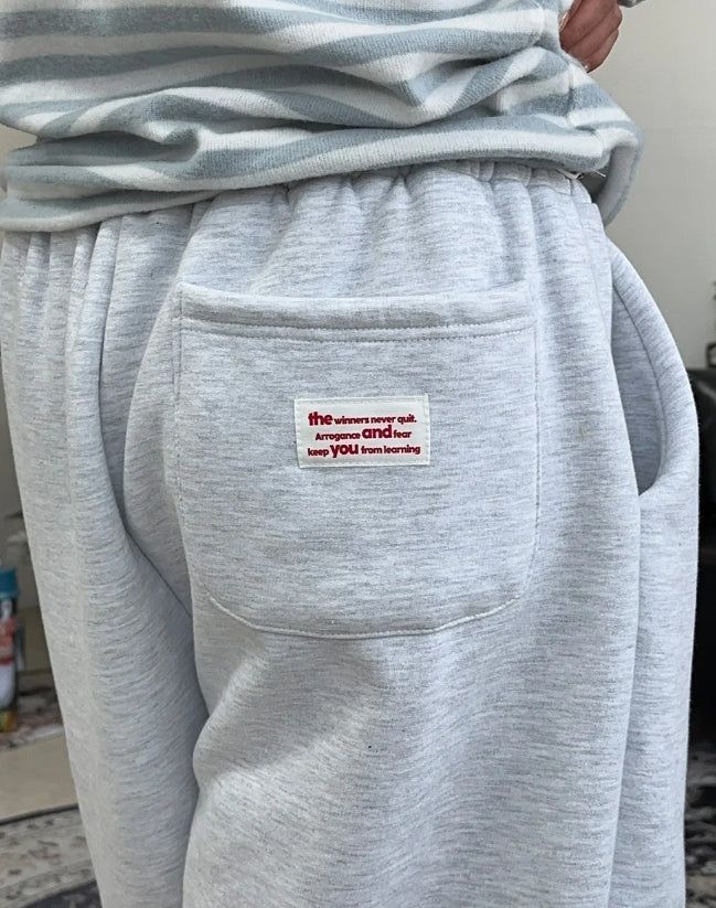 Elrond Patch Boa Jogger Pants