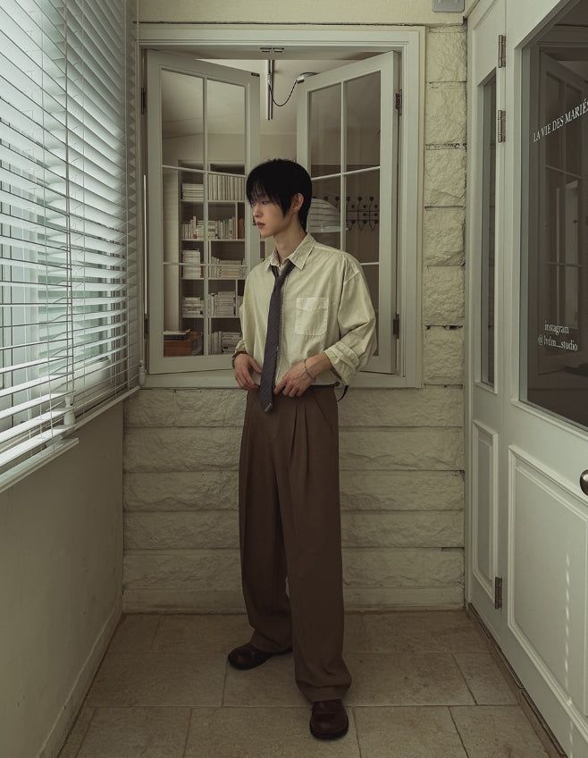 Tony Adjust Long Wide Slacks Blazer Set