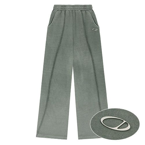 Pigment Cut-Off String Wide Pants