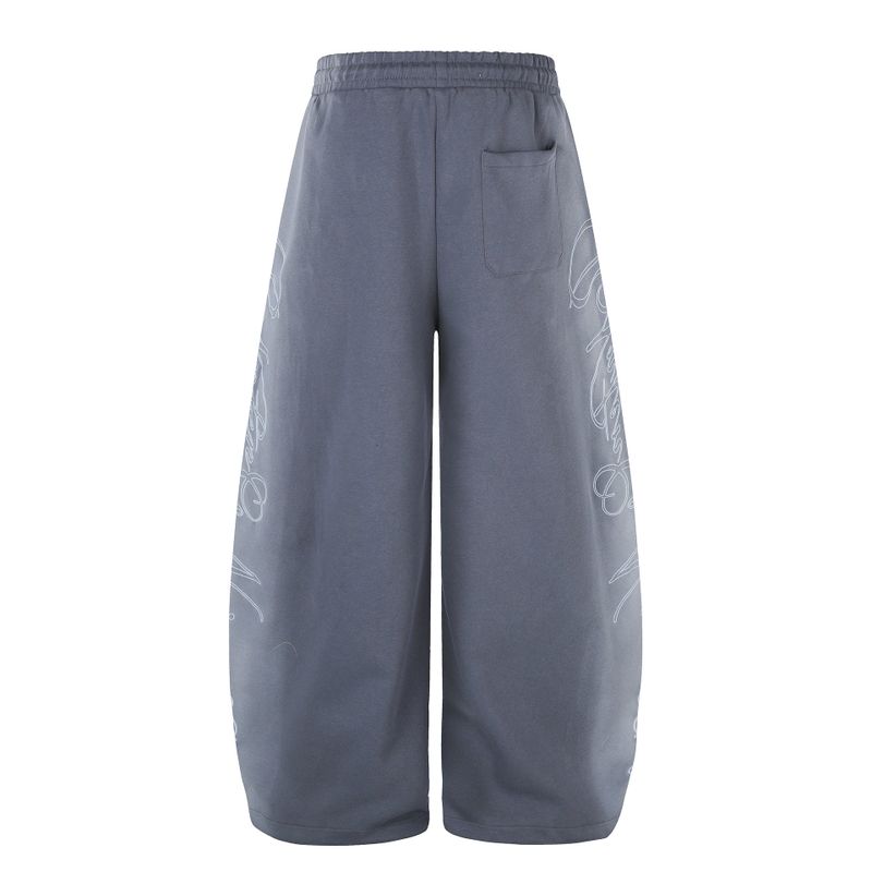 Zelene Graphic Wide Sweatpants