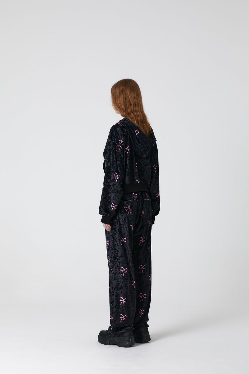 RIBBON VELVET PANTS