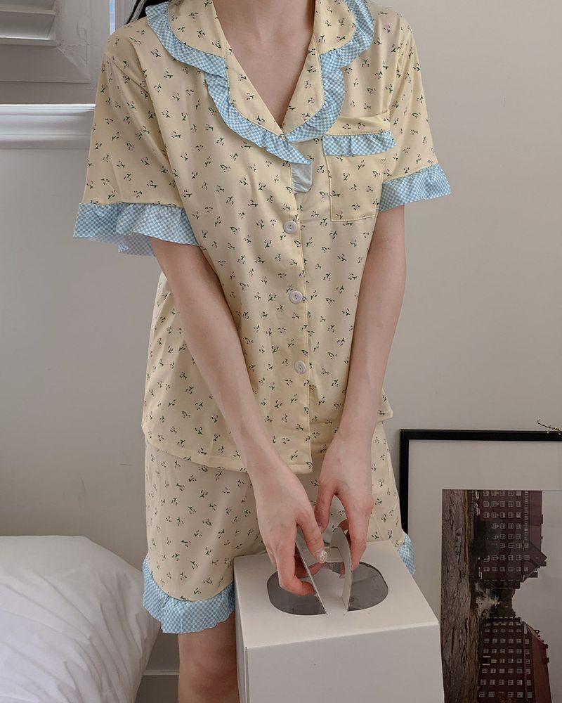 Free Shirt & Short Pants Pajama Set