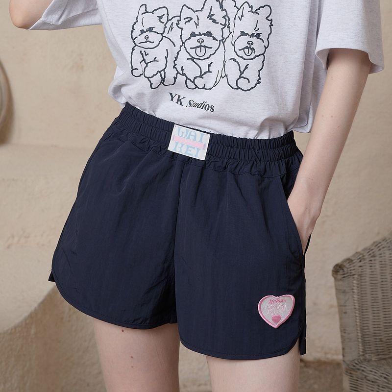 Heart Maltese Nylon Short Pants