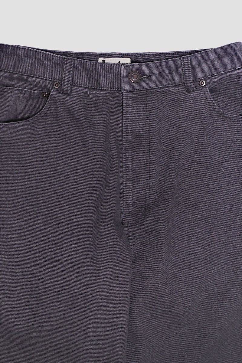 Washed straight leg pants, Ash purple