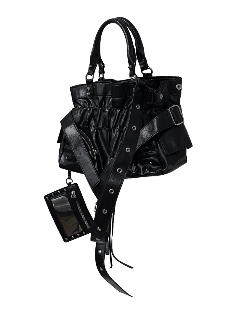 chic shirring motor bag