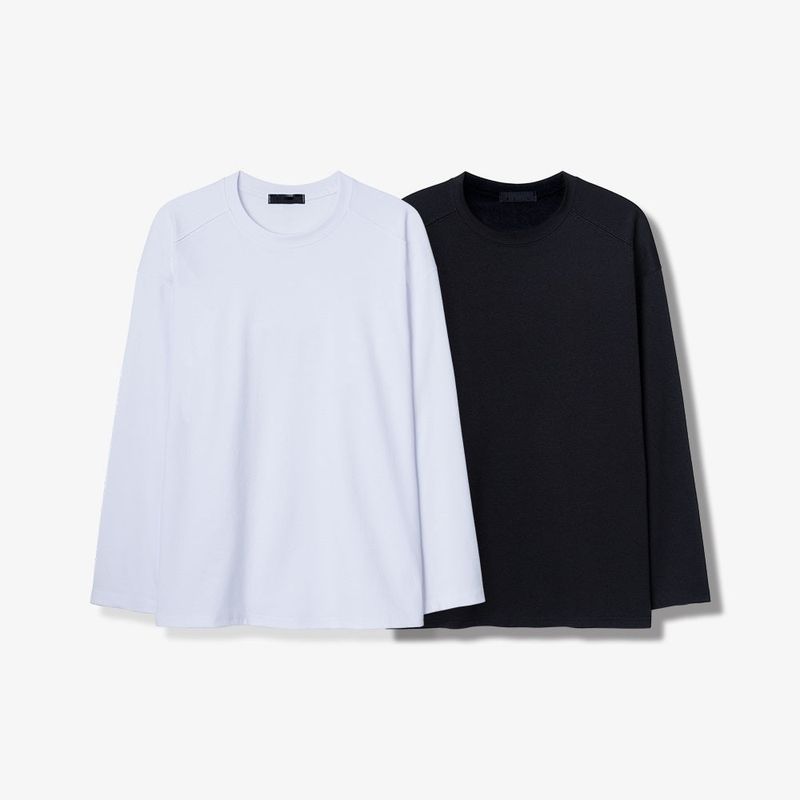 Broad shoulder cut line long sleeeve