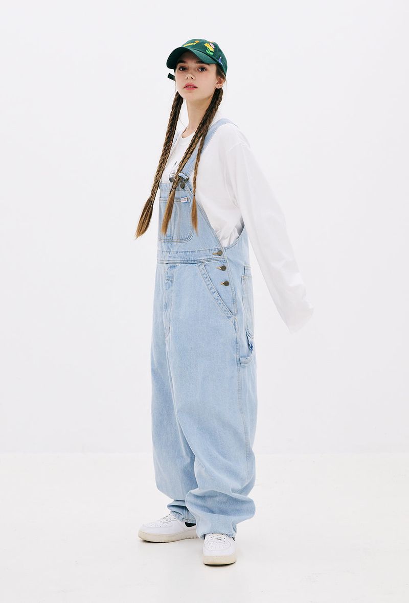 CARPENTER LOOSEFIT DENIM OVERALL LIGHTBLUE