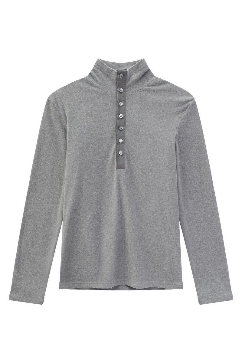 Thermal Fitted Henley Long Sleeve Tee