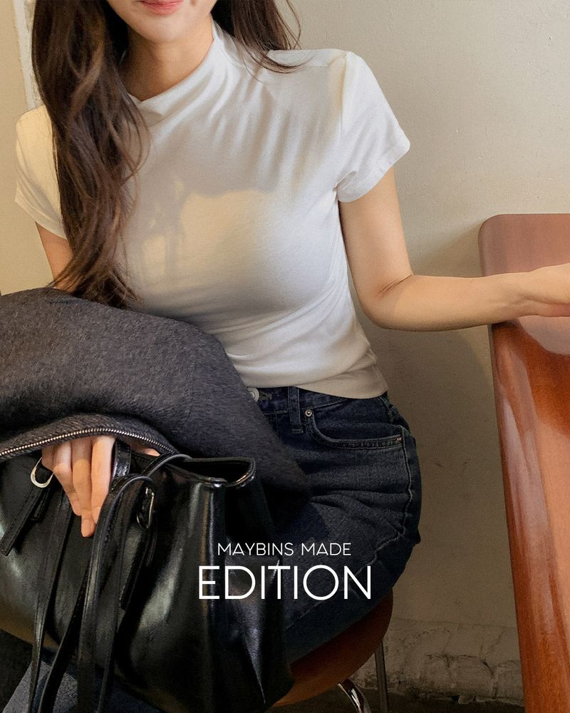 [MADE] Royel Half-Neck Padded T-Shirt