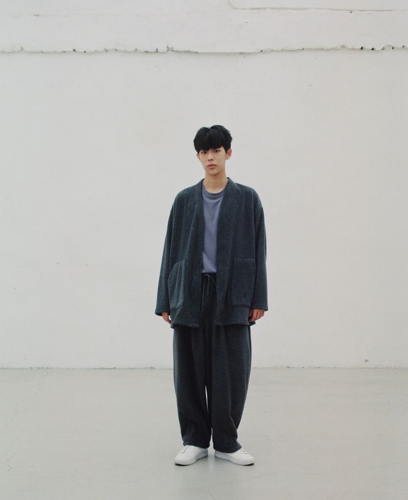 WARM-FLEECE BALLOON PANTS (Charcoal)