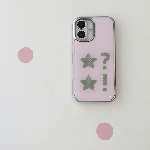 Youth Spirit(ユース スピリット)の「Dot dot star pink silver epoxy bumper case(Smartphone Accessories)」