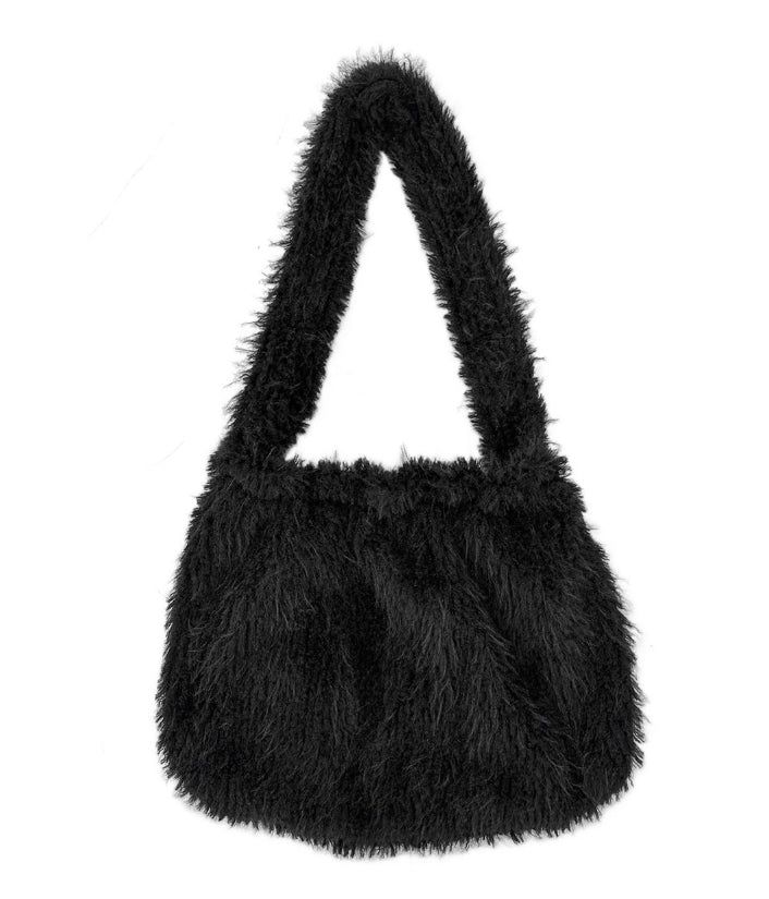 Poodle Wide Fur Shoulder Bag