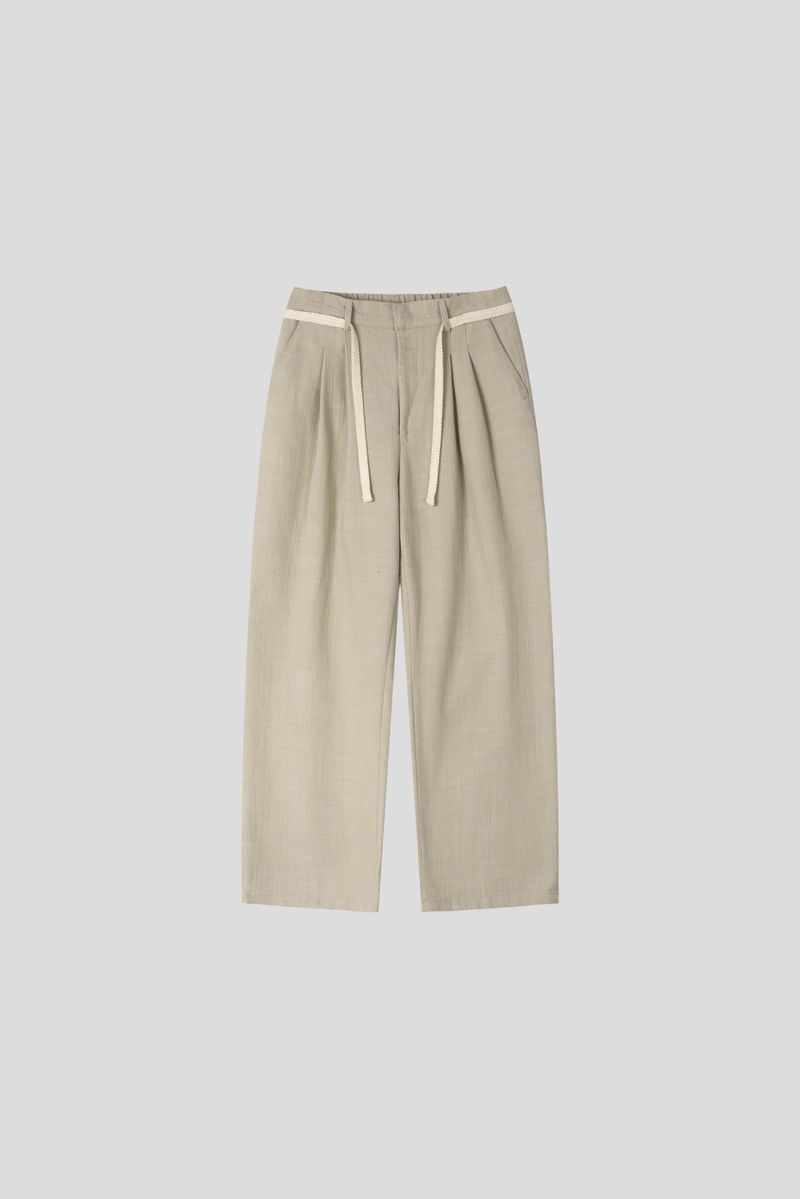 Olin linen two tuck wide denim