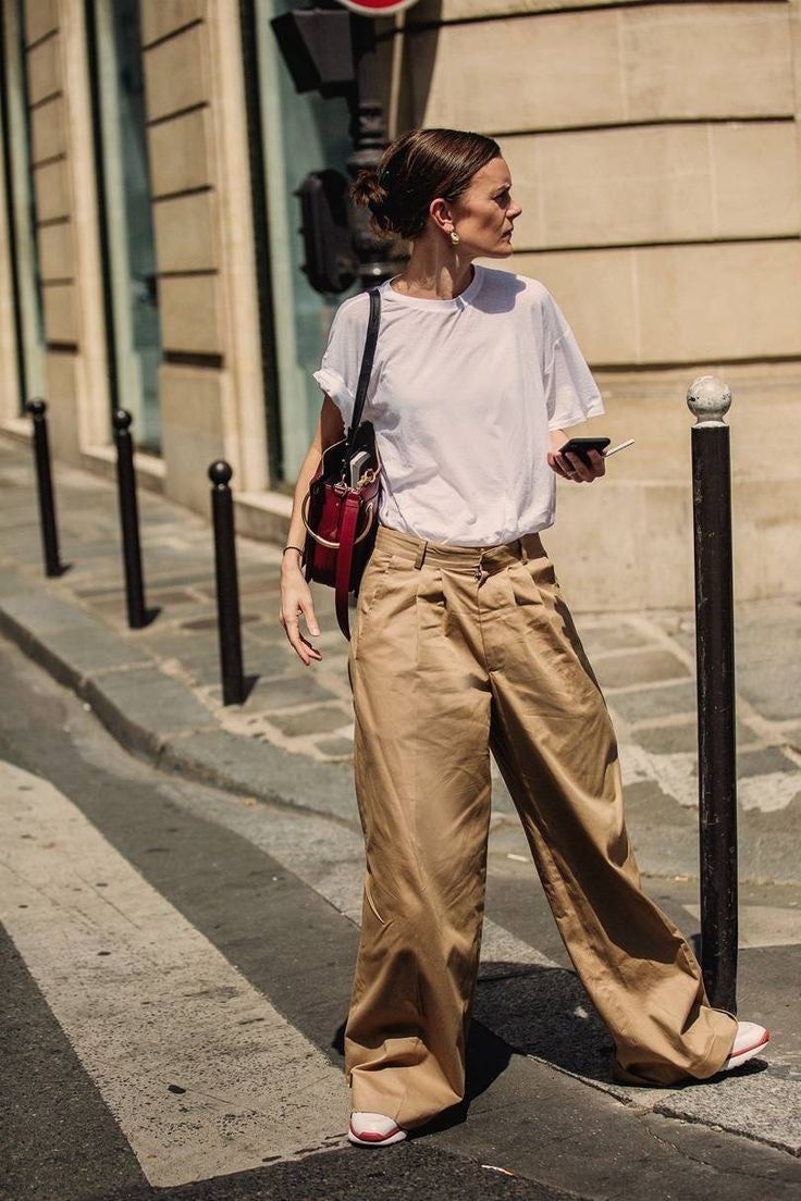 Amekaji wide pintuck pants