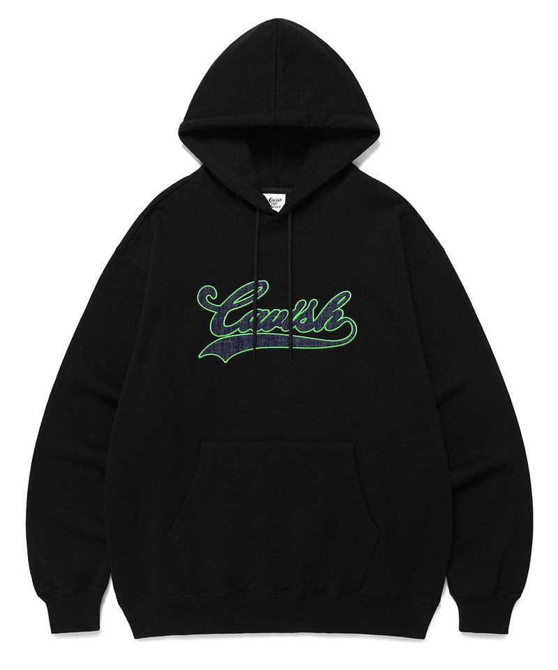APLIQUE STADIUM LOGO HOODIE BLACK(CV2ESUM405A)