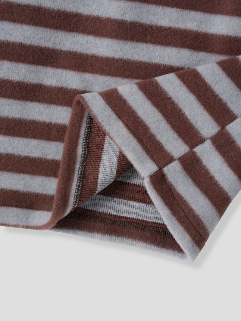 Fluff striped knitwear