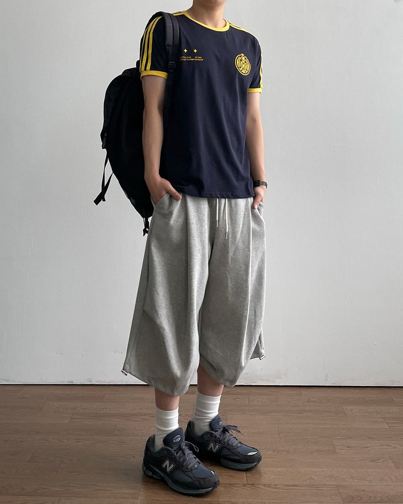 Drop Bermuda Bonded Sweatpants
