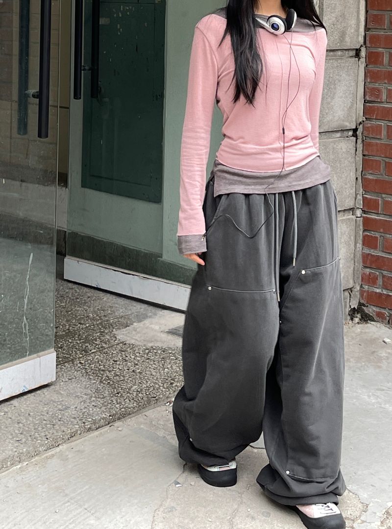 Maho Layered Tencel Long Sleeve Tee