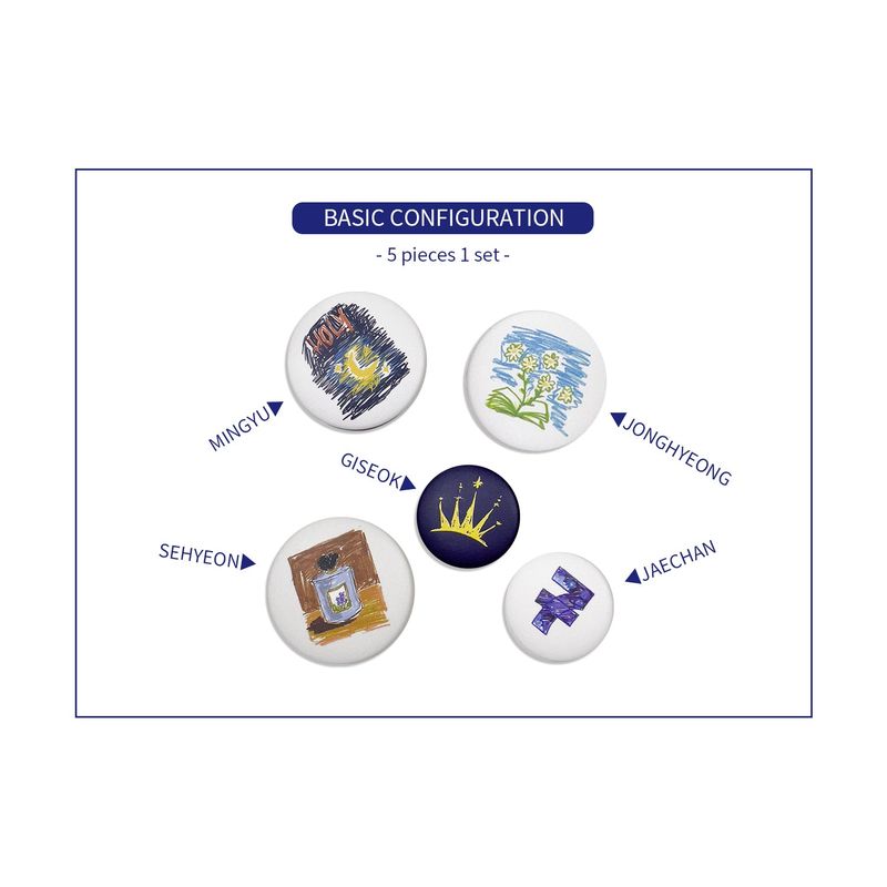 HOLYNUMBER7 X DKZ IVORY BAG_ADDITIONAL BADGES