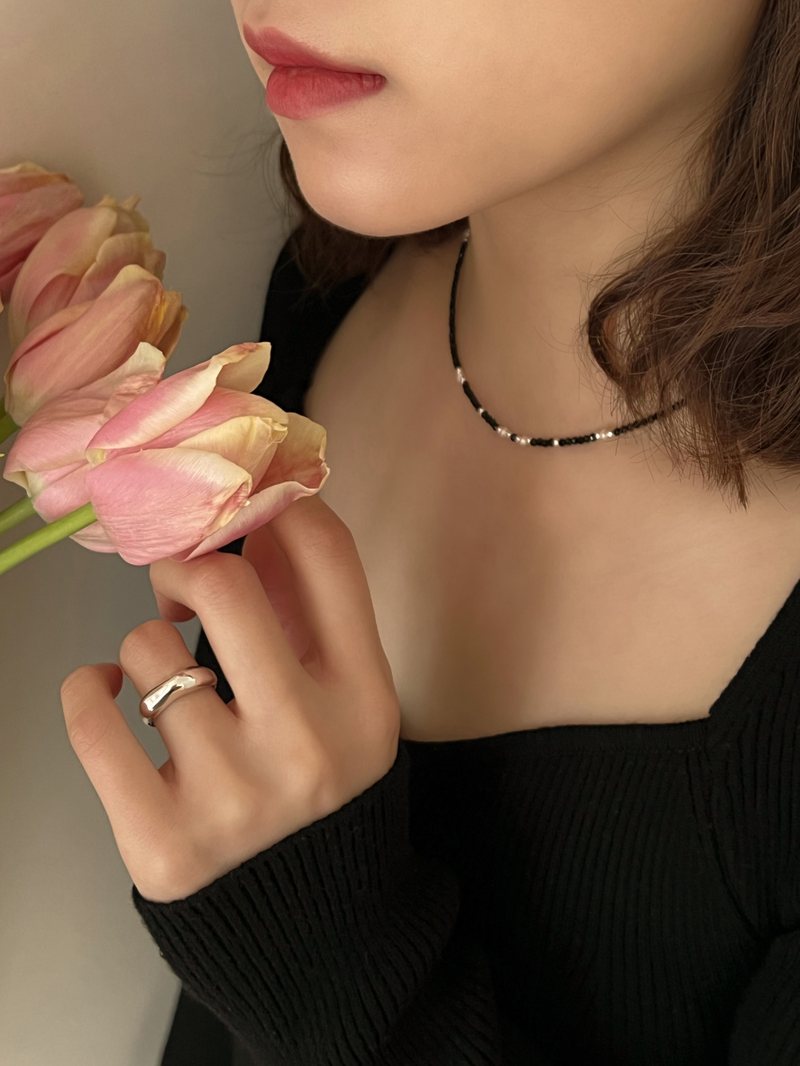 Starry night necklace (silver)