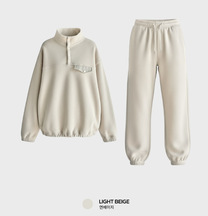 【Setup】 Kuiper Daily Brushed Fleece Button Setup