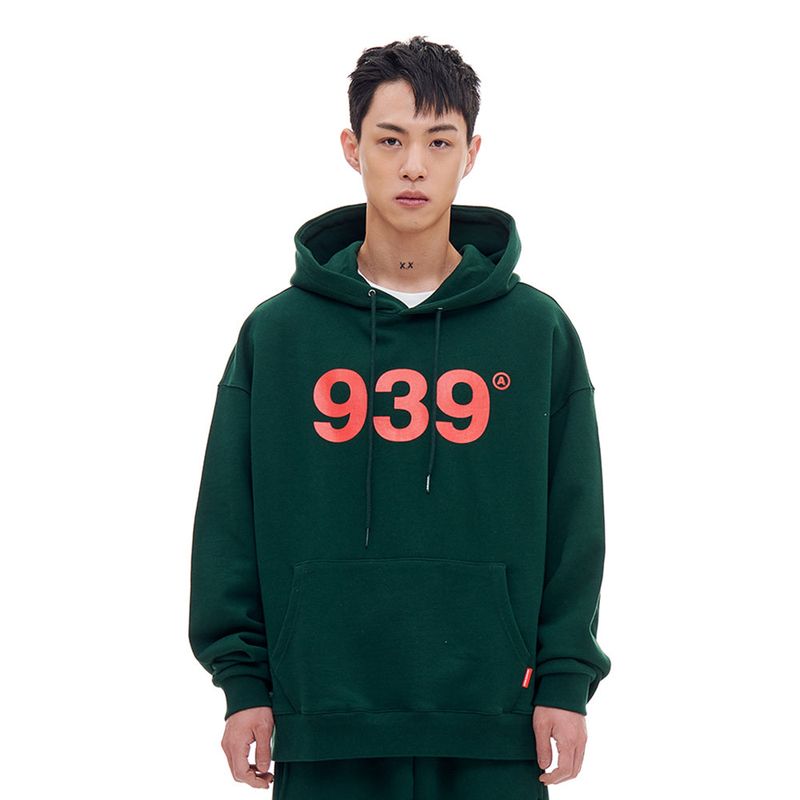 ARCHIVE BOLD(アーカイブボールド)の「939 LOGO HOOD (DEEP GREEN)(Tops)」