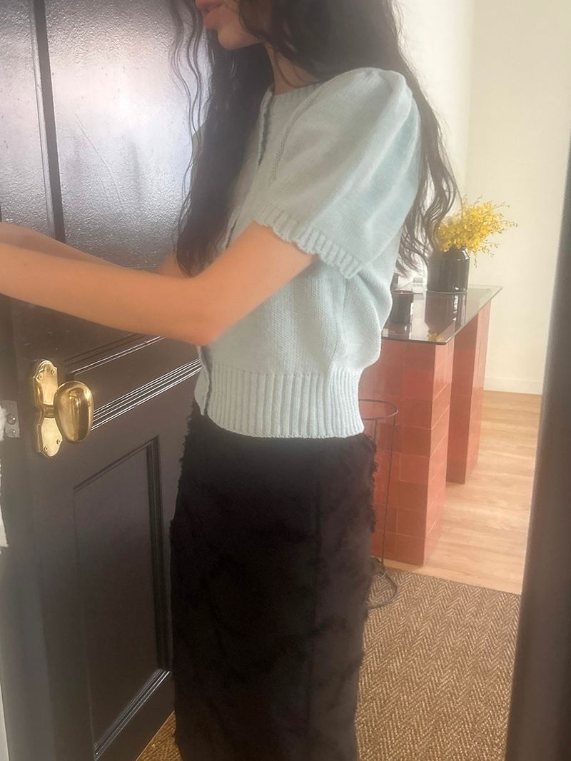 [MADE] Rendez Cashmere Puff Cardigan
