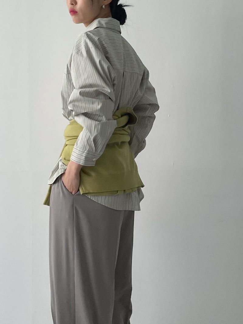 Davi Belted Wide Slacks