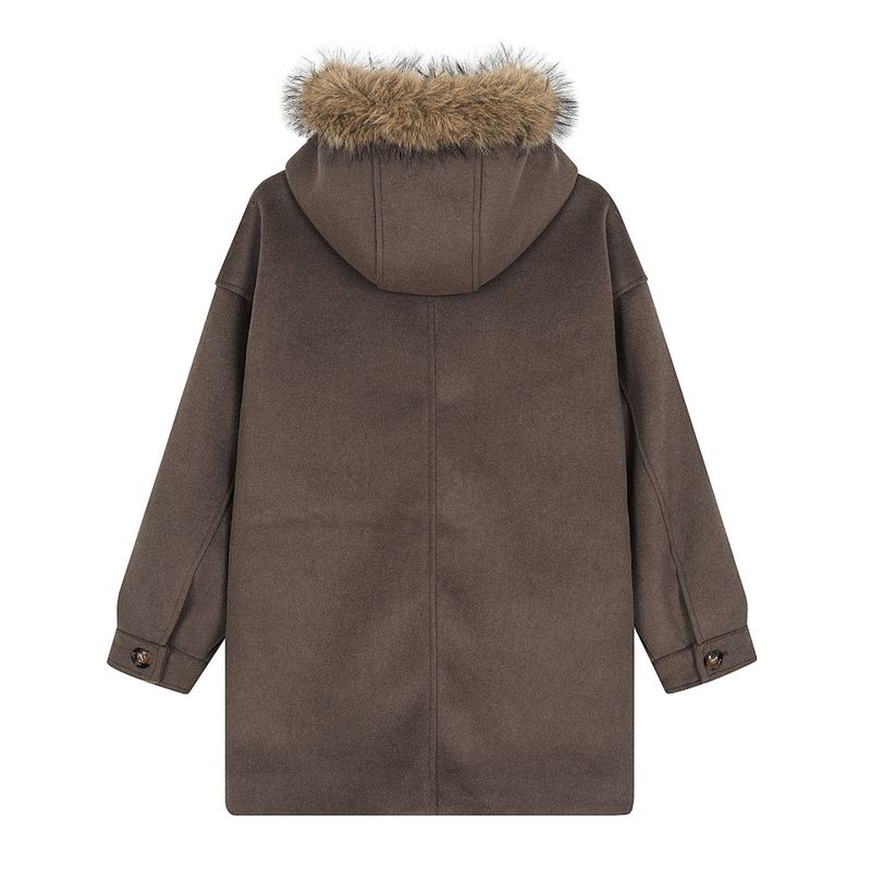 Rove Fur Hood Rope Duffel Coat