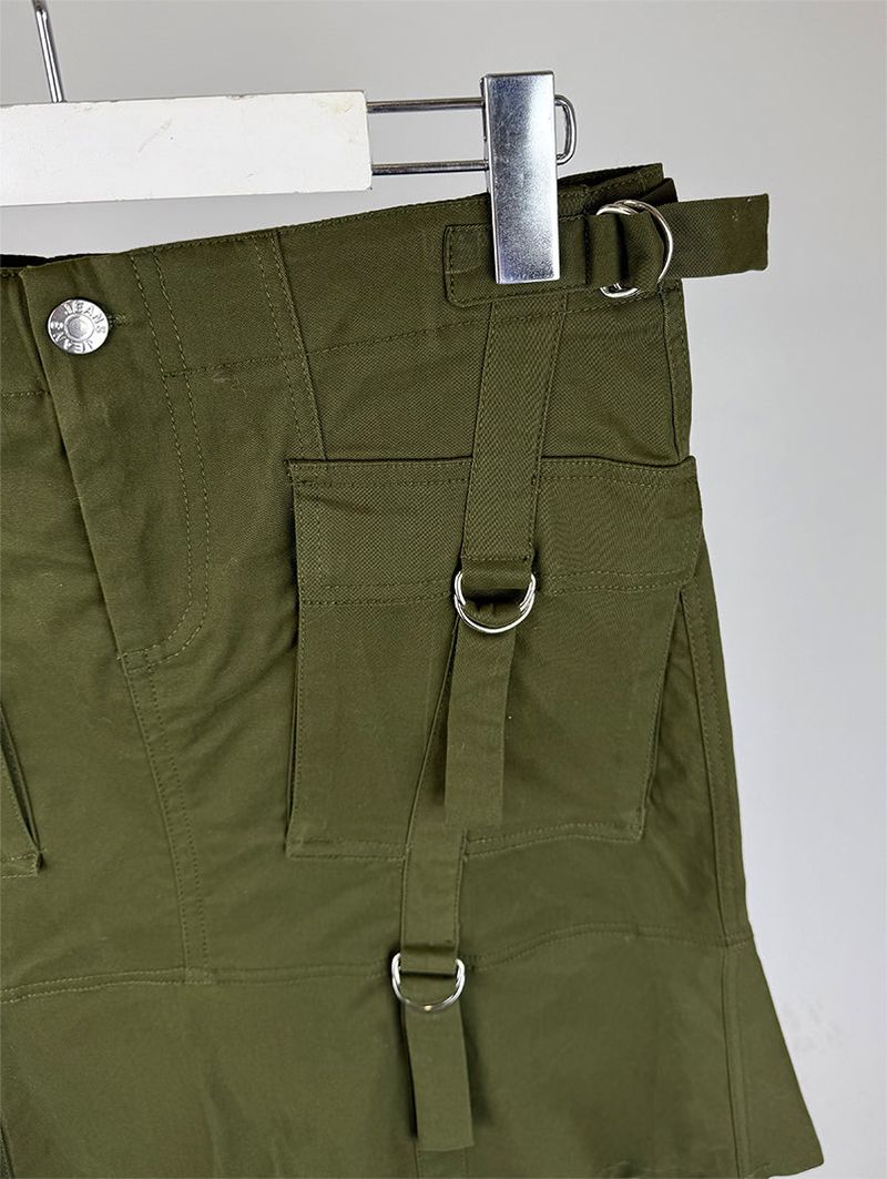 STRAP CARGO MIDI SKIRT (2C)