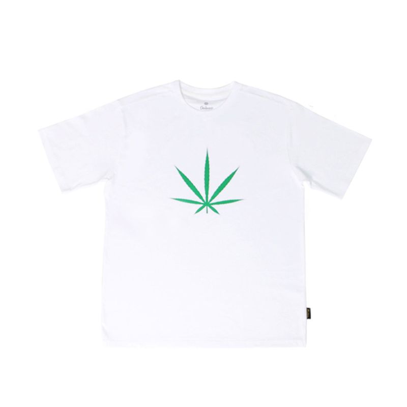 M17101 M. T-shirt. Big Weed White
