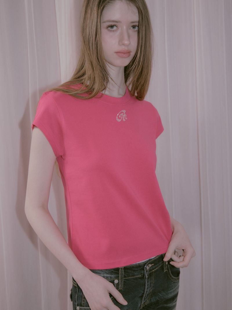  Rose Hotfix T Pink