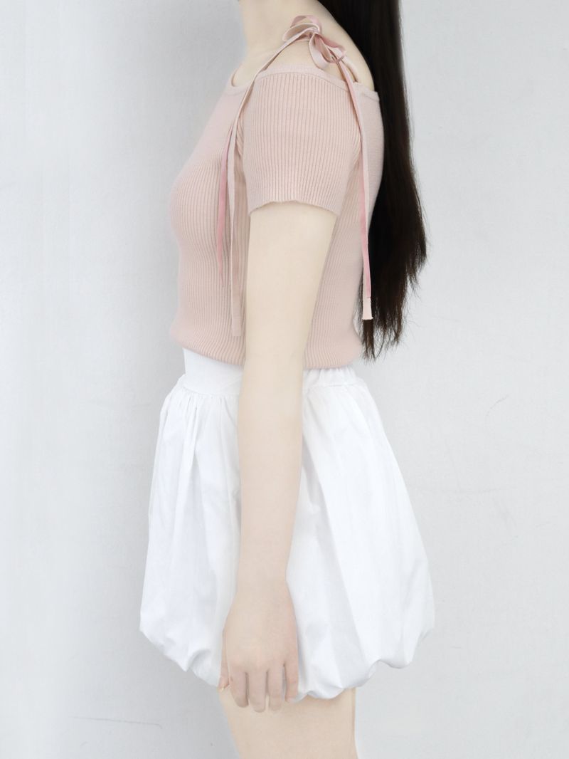 BALLET ONE SHOULDER HALF KNIT (3 COLORS)