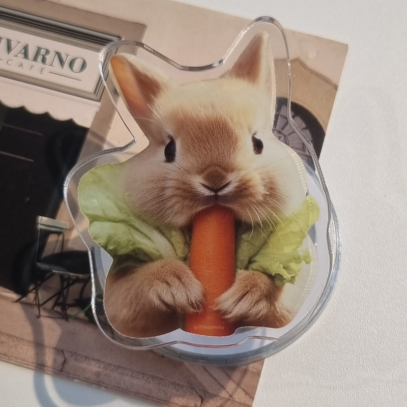 quattrocomma(クアトロコンマ)の「Carrot Rabbit smart tok(sticker type)(Smartphone Accessories)」