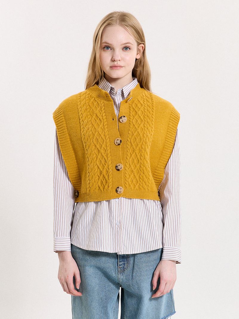 PINK PINEAPPLE（ピンクパイナップル）の「COZY BOXY VEST（Tops）」