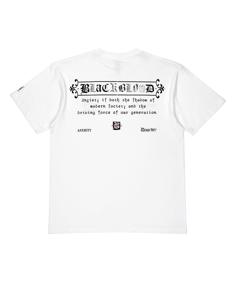 BLACKBLOND（ブラックブロンド）の「BBD エンザイエティーTシャツ (White)（トップス）」