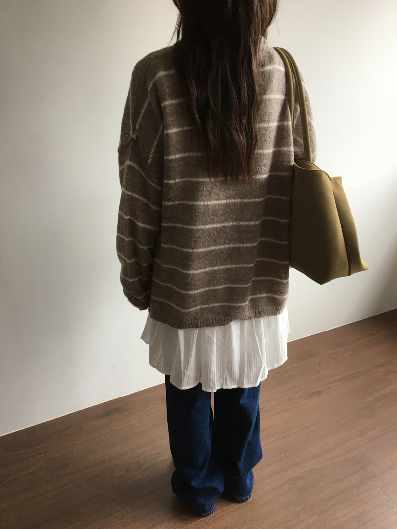 Masque V-collar knit (4color)