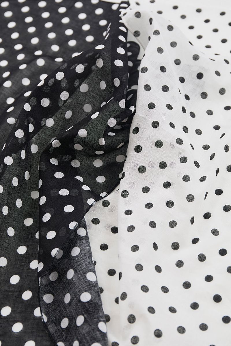 Poet dot sheer cotton bandana