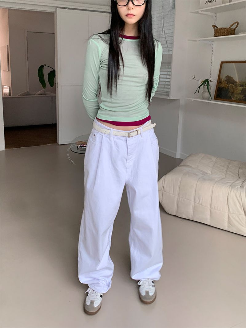 COTTON PINTUCK JEANS (2C)