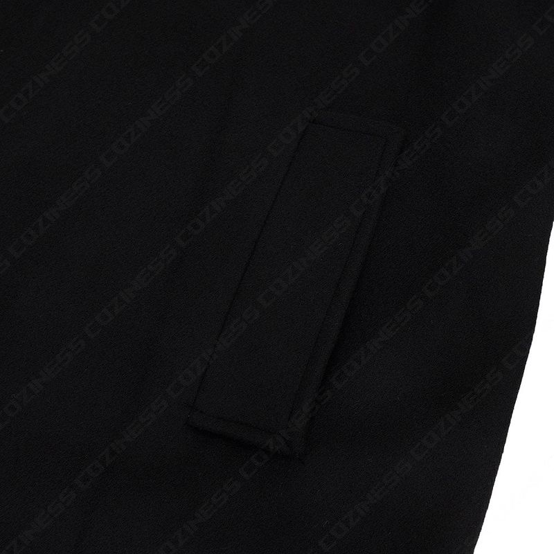 SK Button slit wool robe long coat (3 colors)