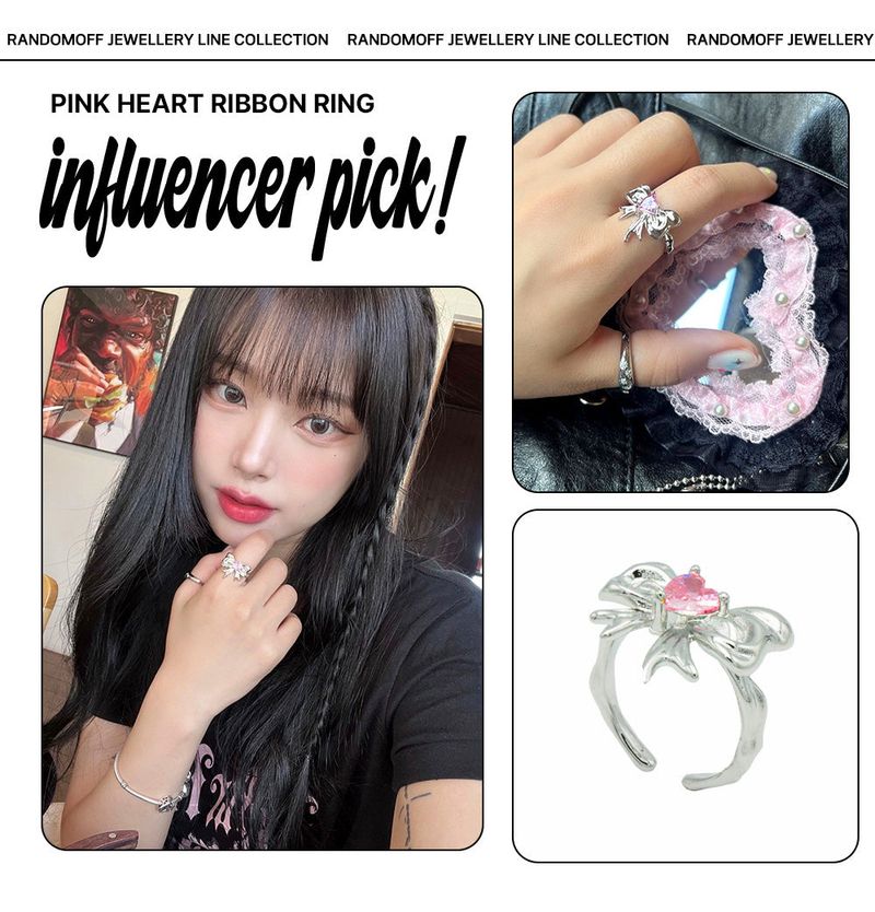 [Silver] Open Ring (Choose One of 11 types) (Random Gift Additional)