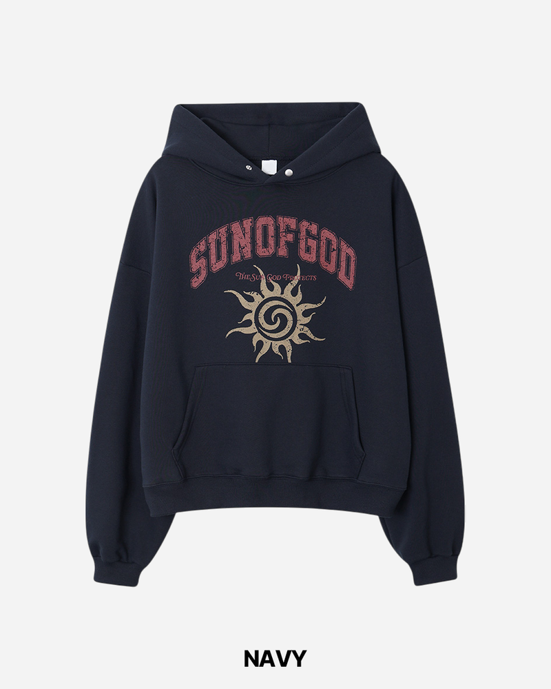 Heli Printed Crop Hoodie
