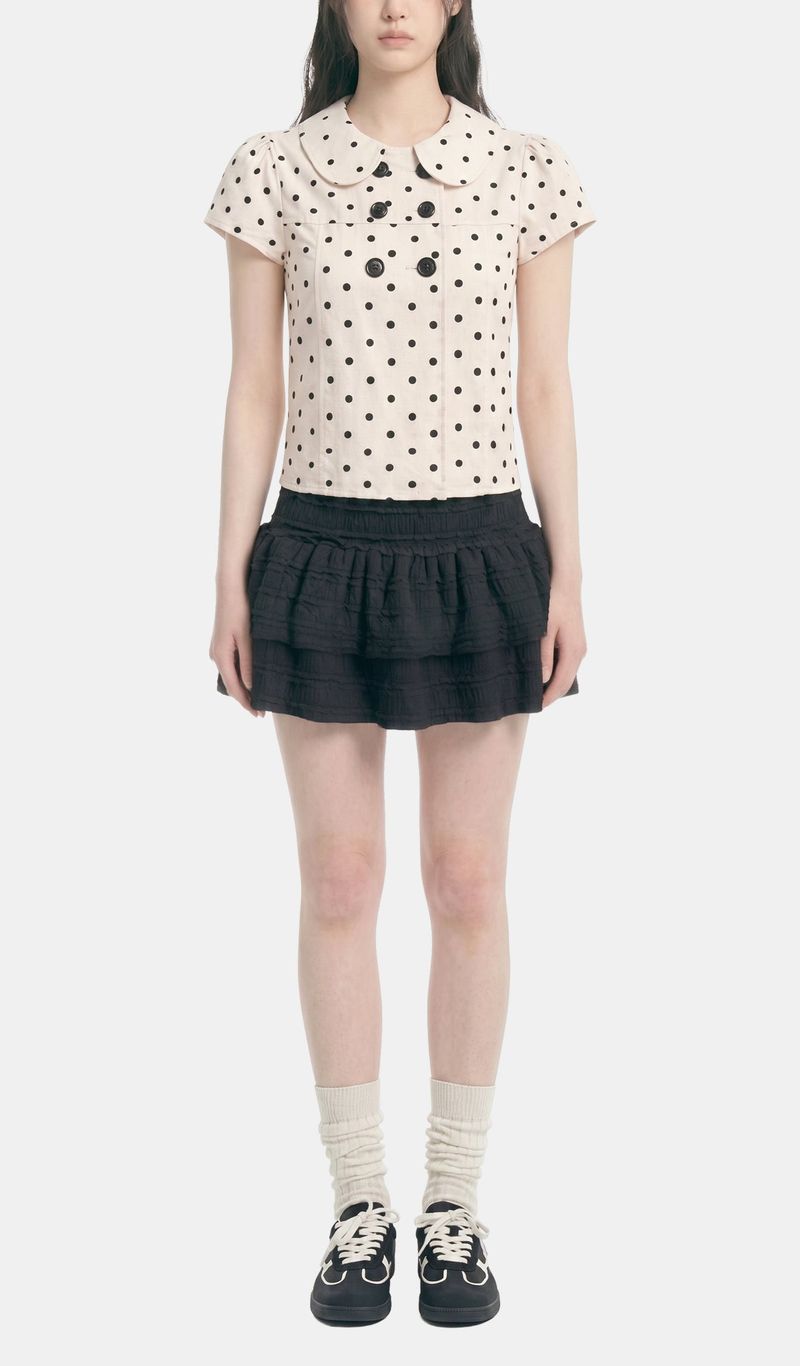 Baby Collar Dot Blouse