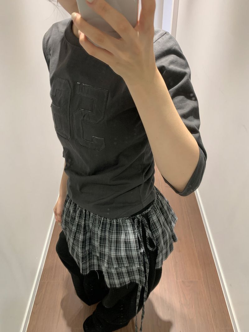 Bonnie Layered Wrap Skirt (2color)