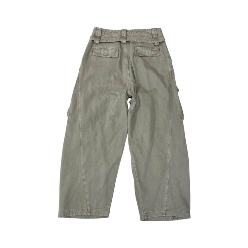 Belted dying cargo pants