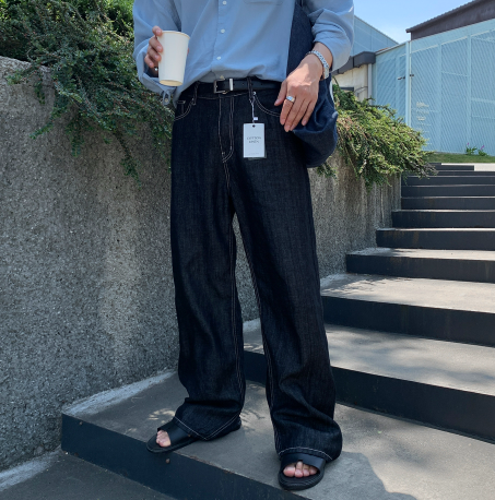 LOOKPLE（ルックプル）の「Eden 512 Ice Linen Wide Denim（Pants）」