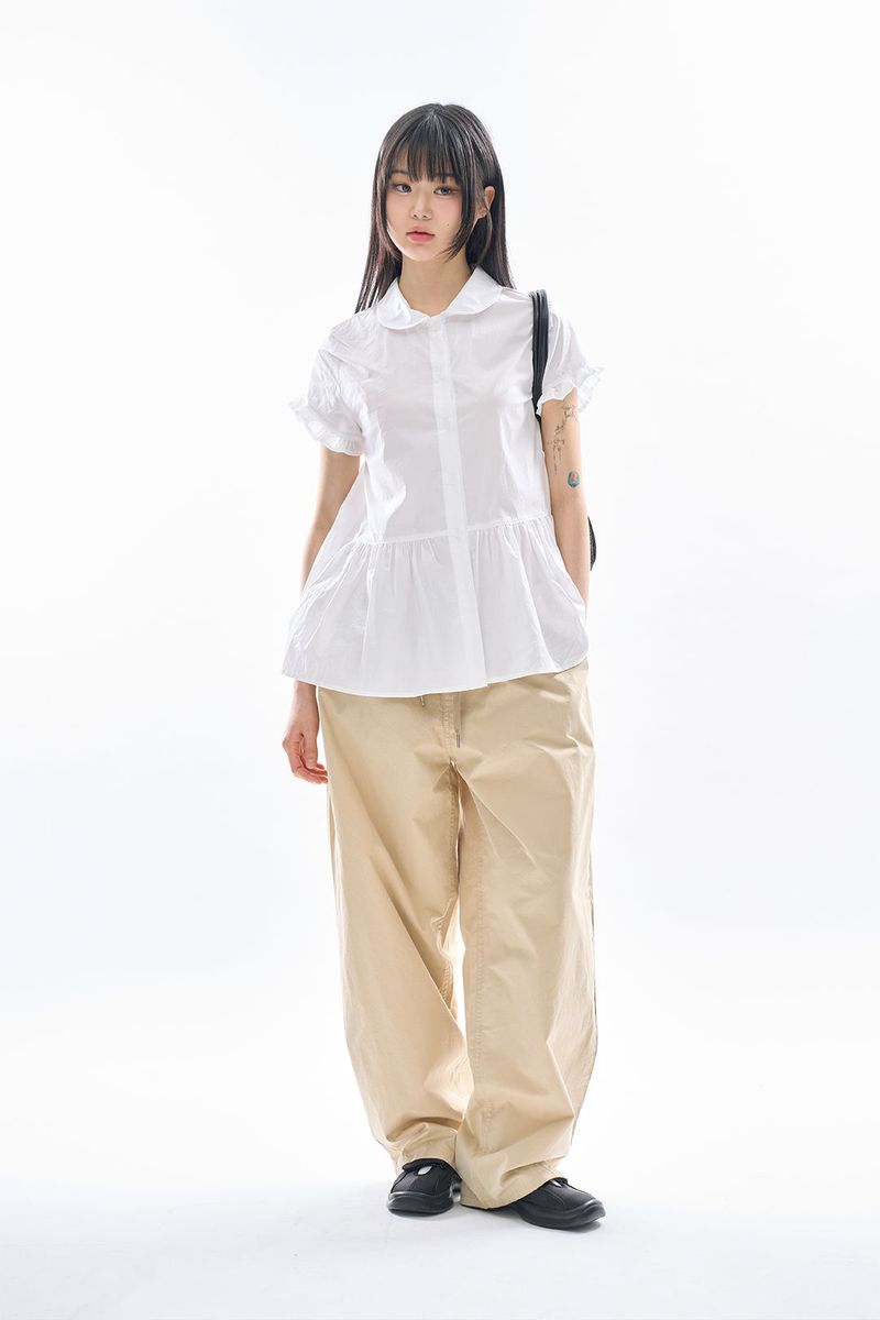 Anori frill peplum blouse