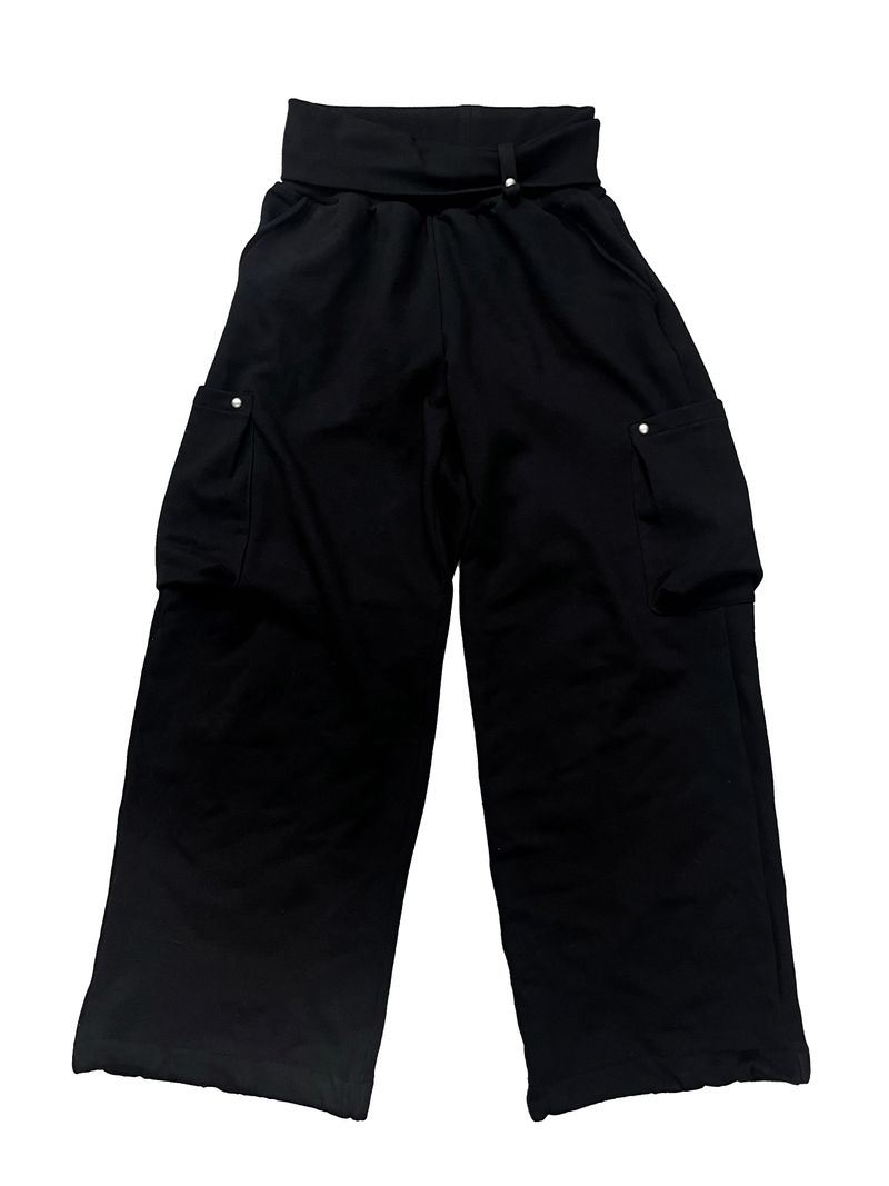 wrap waist wide pants (2color)