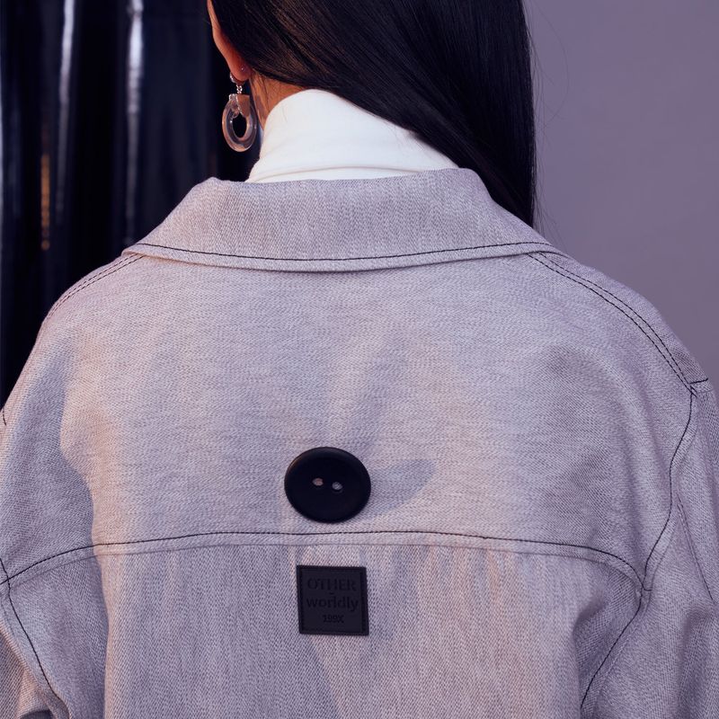 WHITE denim jacket