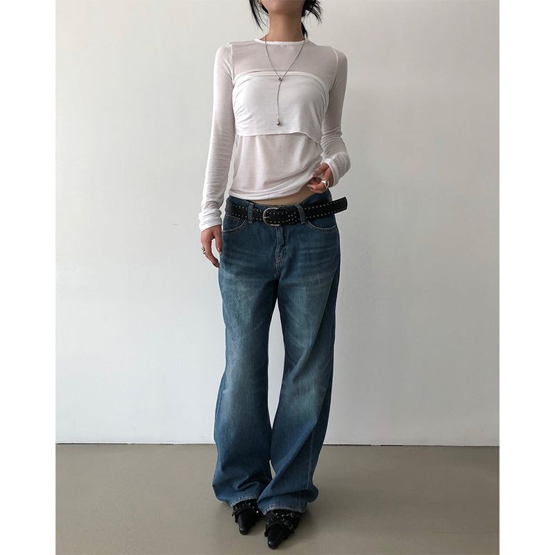 Flare Low-rise Pants